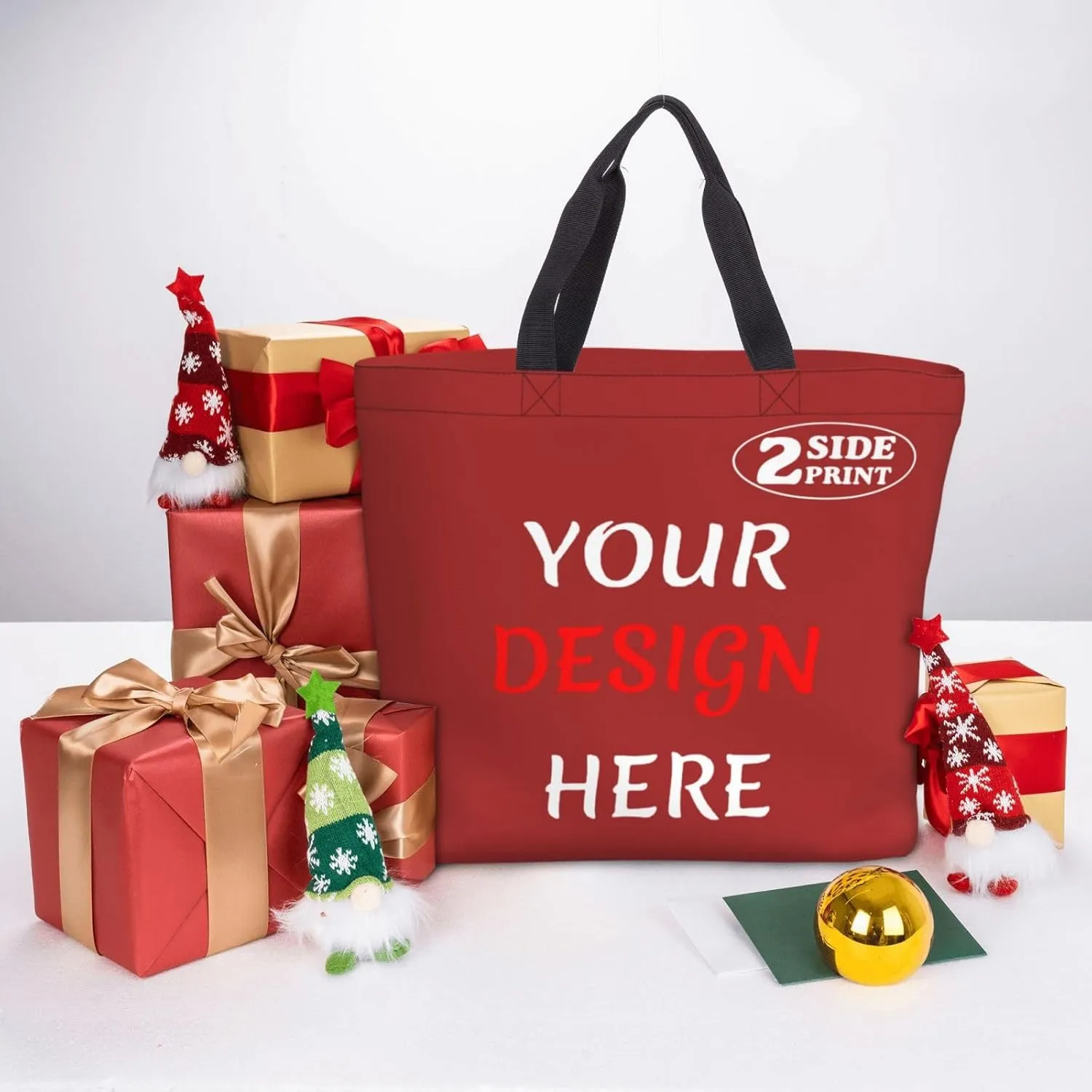 Custom Tote Bags Add Your Design For Business Travel Personalized Shoulder Beach Bag For Women Teachers