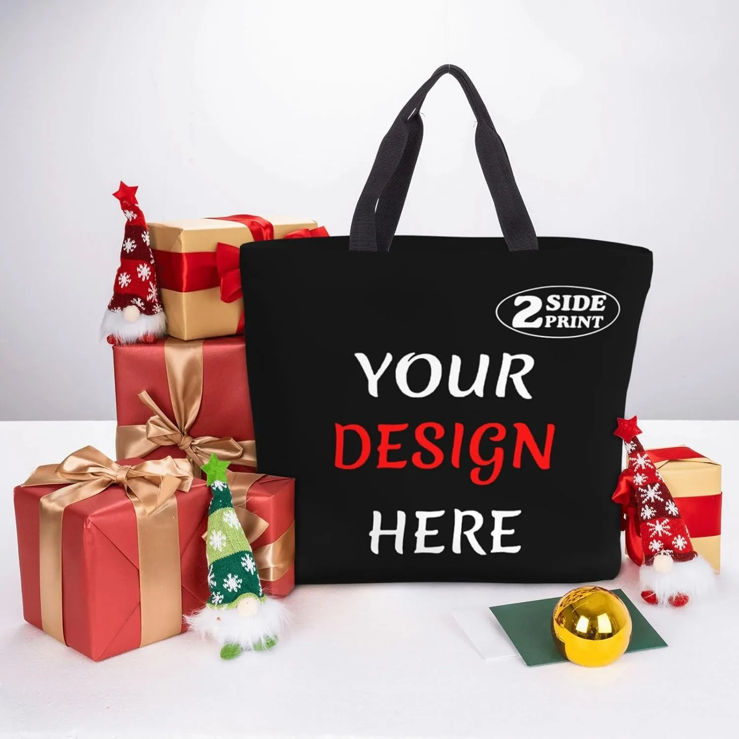 Custom Tote Bags Add Your Design For Business Travel Personalized Shoulder Beach Bag For Women Teachers