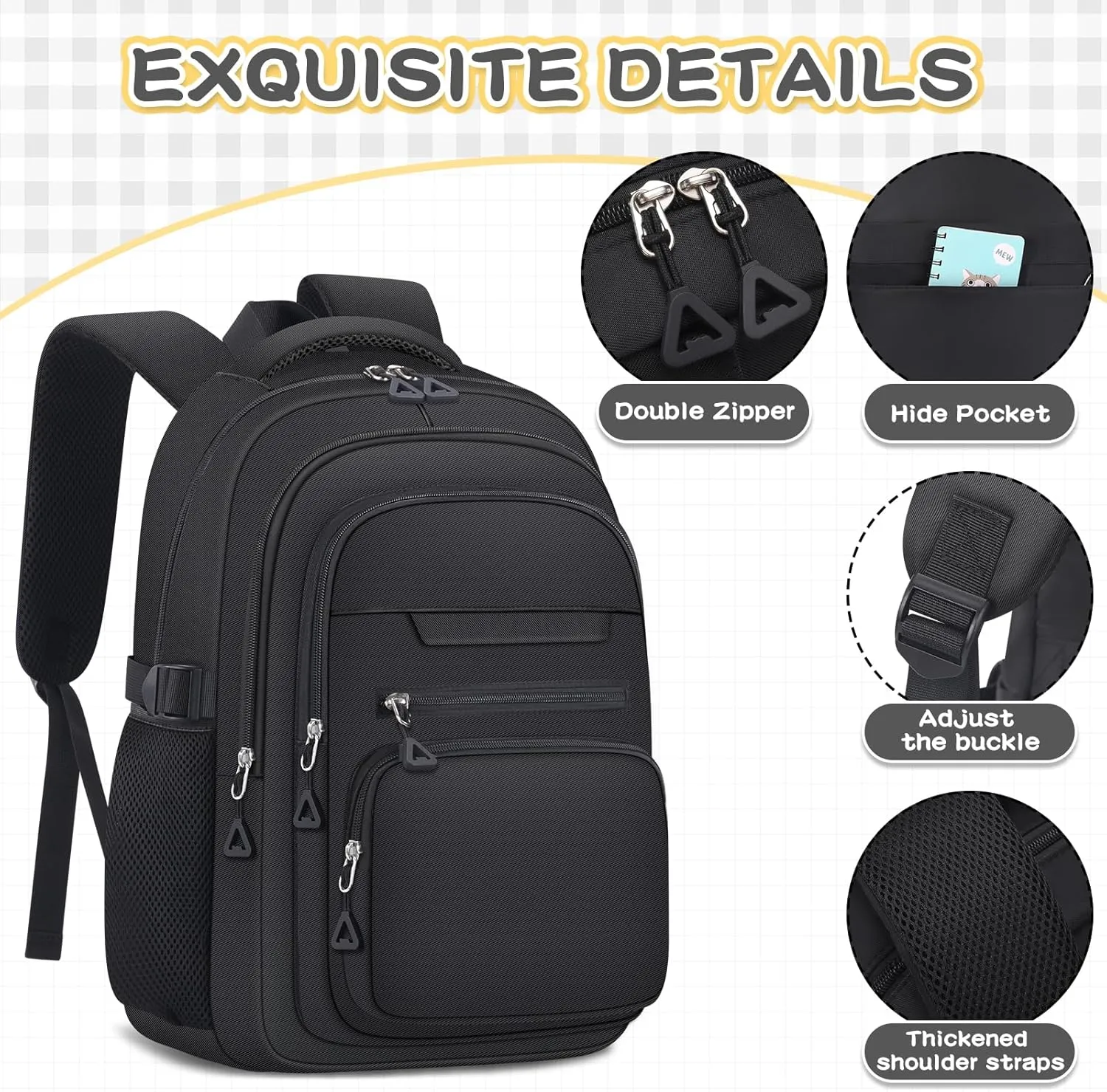 Cute Backpack for School Girls Aesthetic Backpack Women College Bookbag Large Students Laptop Bag Travel Casual Daypack