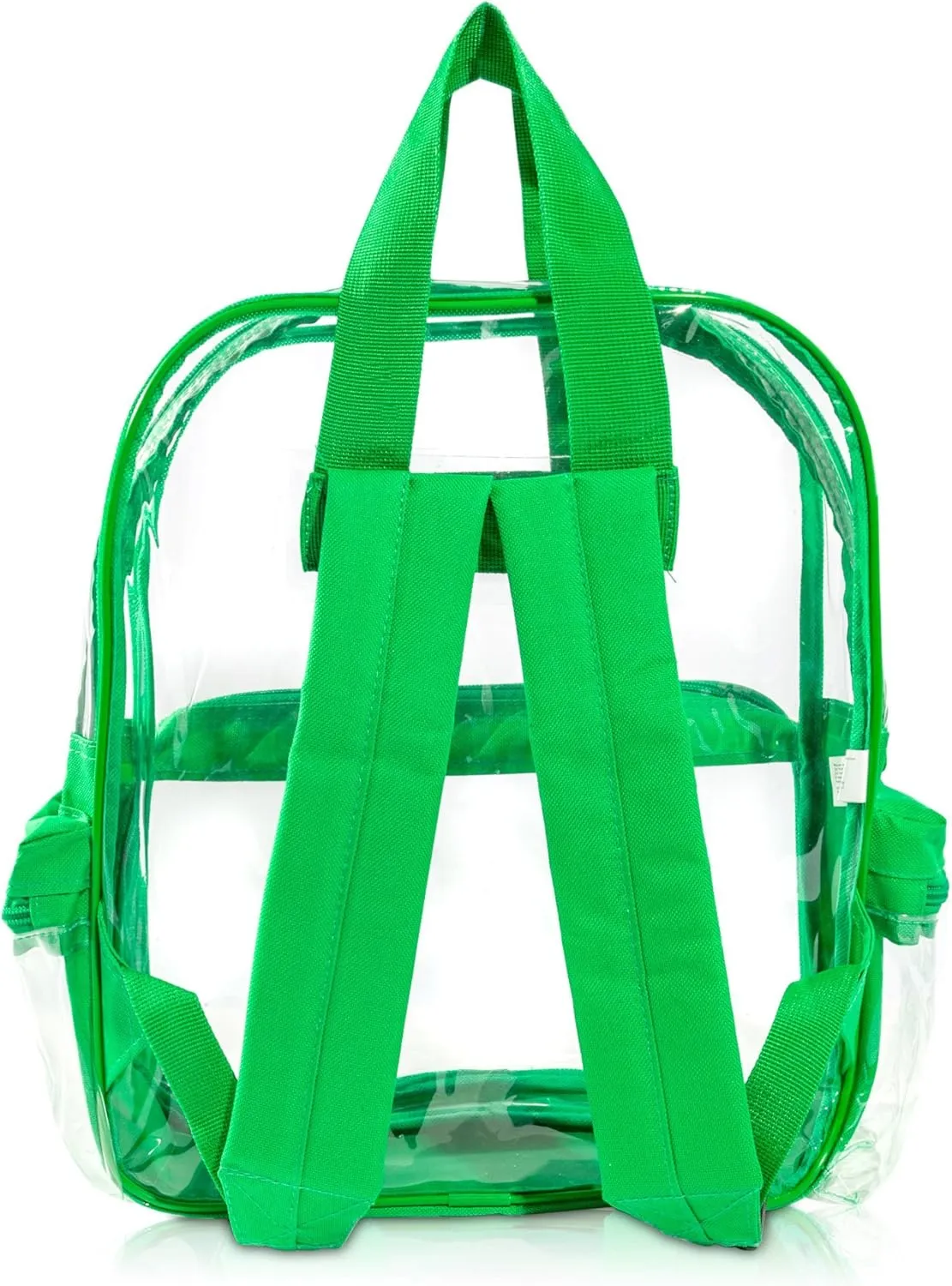 DALIX Wholesale Clear Backpacks Small Book Bags 50 Pc in Turtle Green
