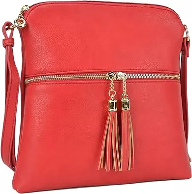 Dasein Lightweight Vegan Leather Crossbody Bag