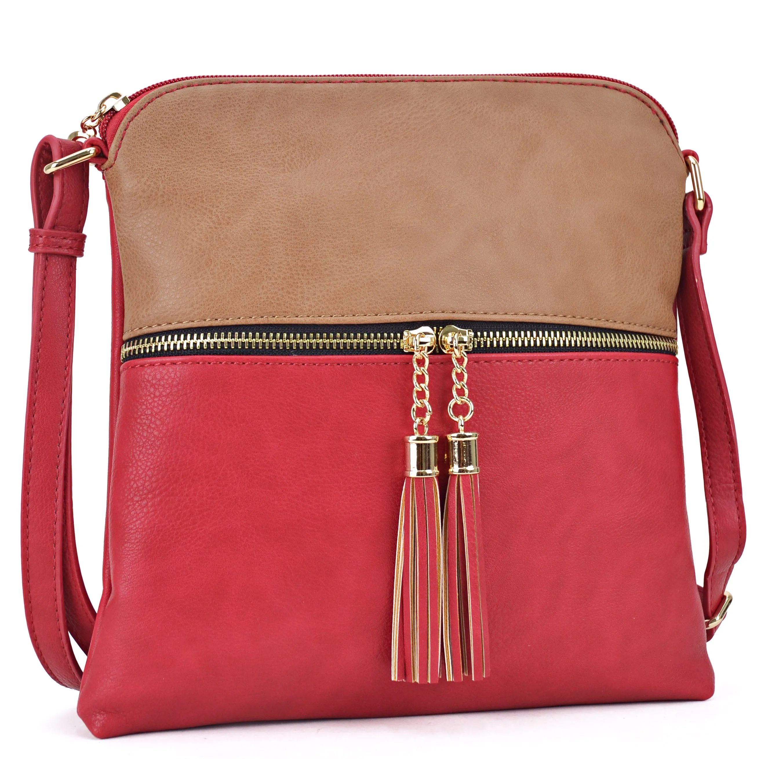 Dasein Lightweight Vegan Leather Crossbody Bag