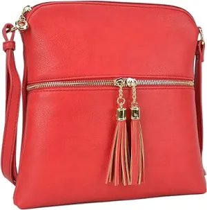 Dasein Lightweight Vegan Leather Crossbody Bag
