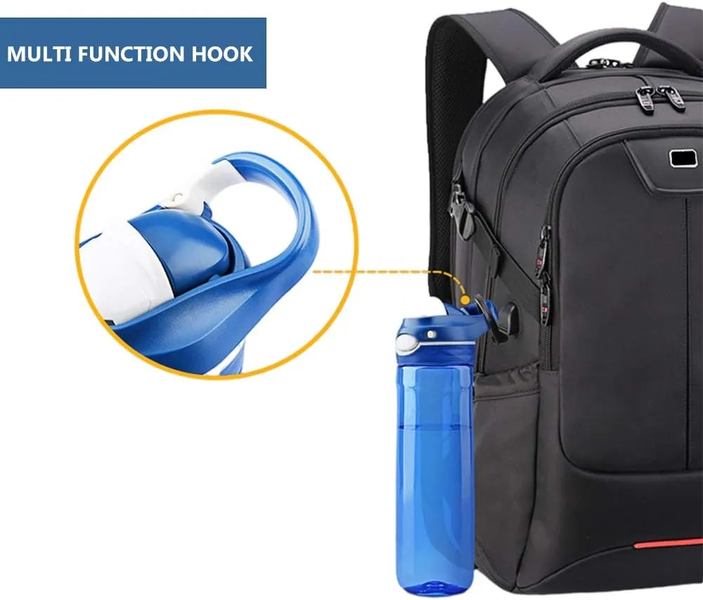 DEARART 2-Pack 26oz Blue Water Bottle and Grey Water Bottle Without Straw Wide Mouth, BPA FREE AUTOSEAL Has Handle Easy Carried, Suit Sports Travel Office School Work etc.