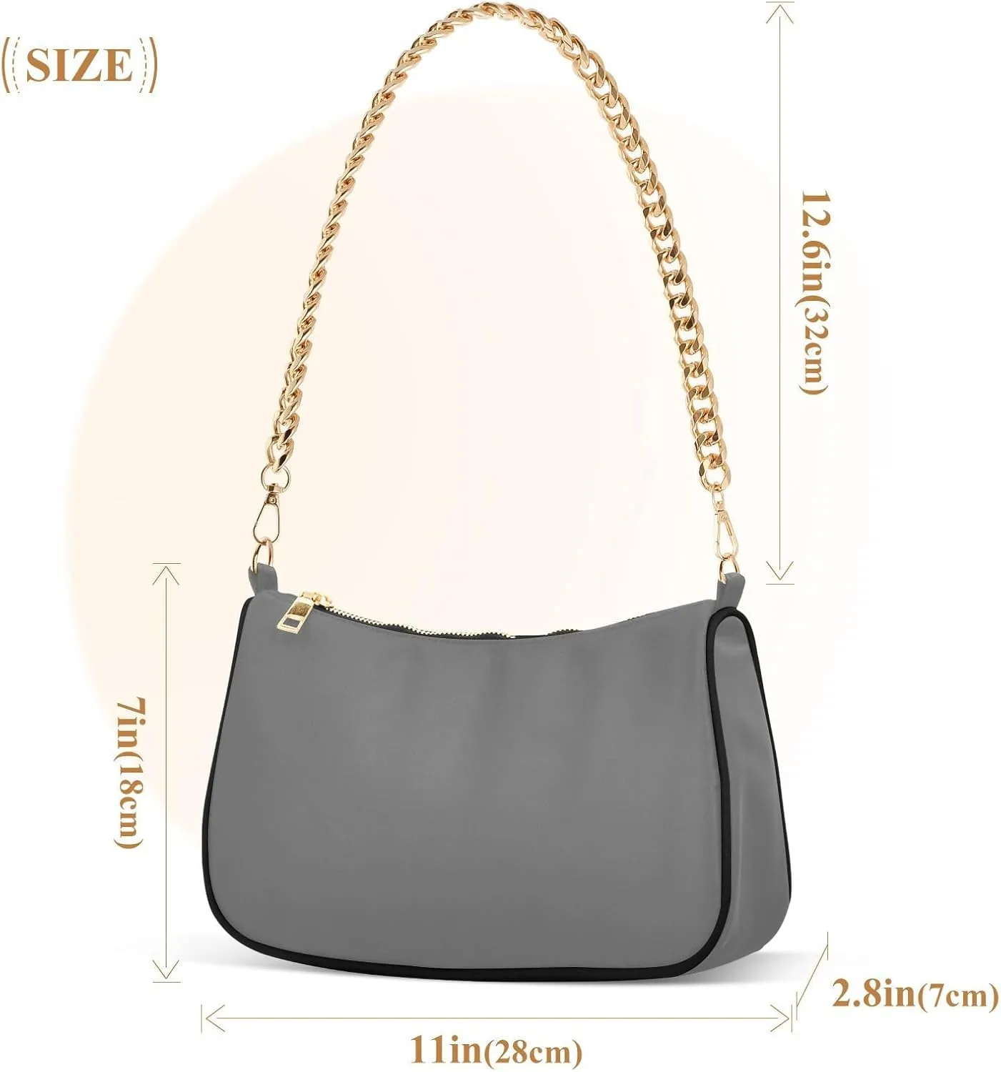 Deep Dark Gray Mini Purses for Women, Womens Shoulder Bags Crossbody