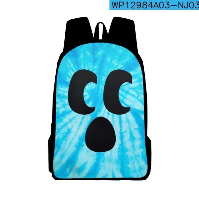 Diamond Craftee Face Tie Dye Backpack for Girls Boys Travel Anime Backpacks for Teenage