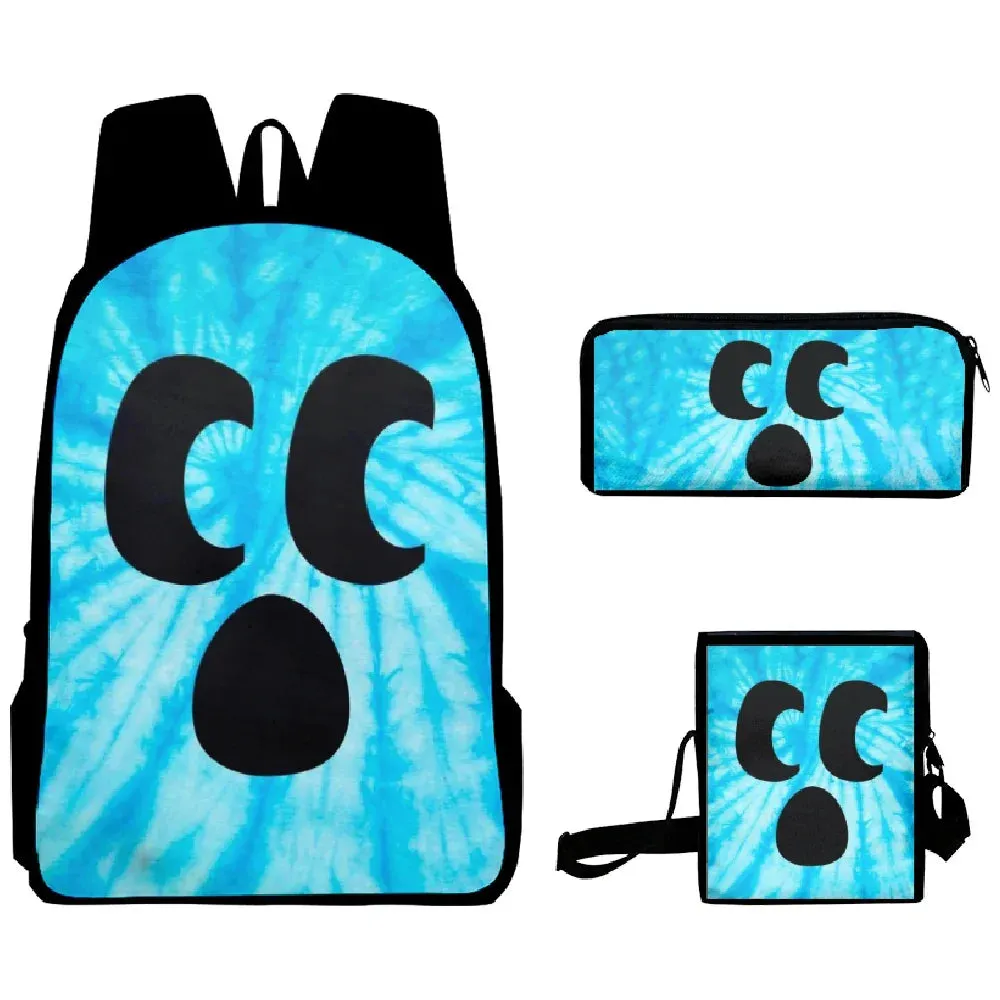 Diamond Craftee Face Tie Dye Backpack for Girls Boys Travel Anime Backpacks for Teenage