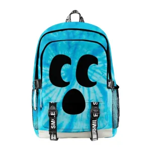 Diamond Craftee Face Tie Dye Backpack for Girls Boys Travel Anime Backpacks for Teenage