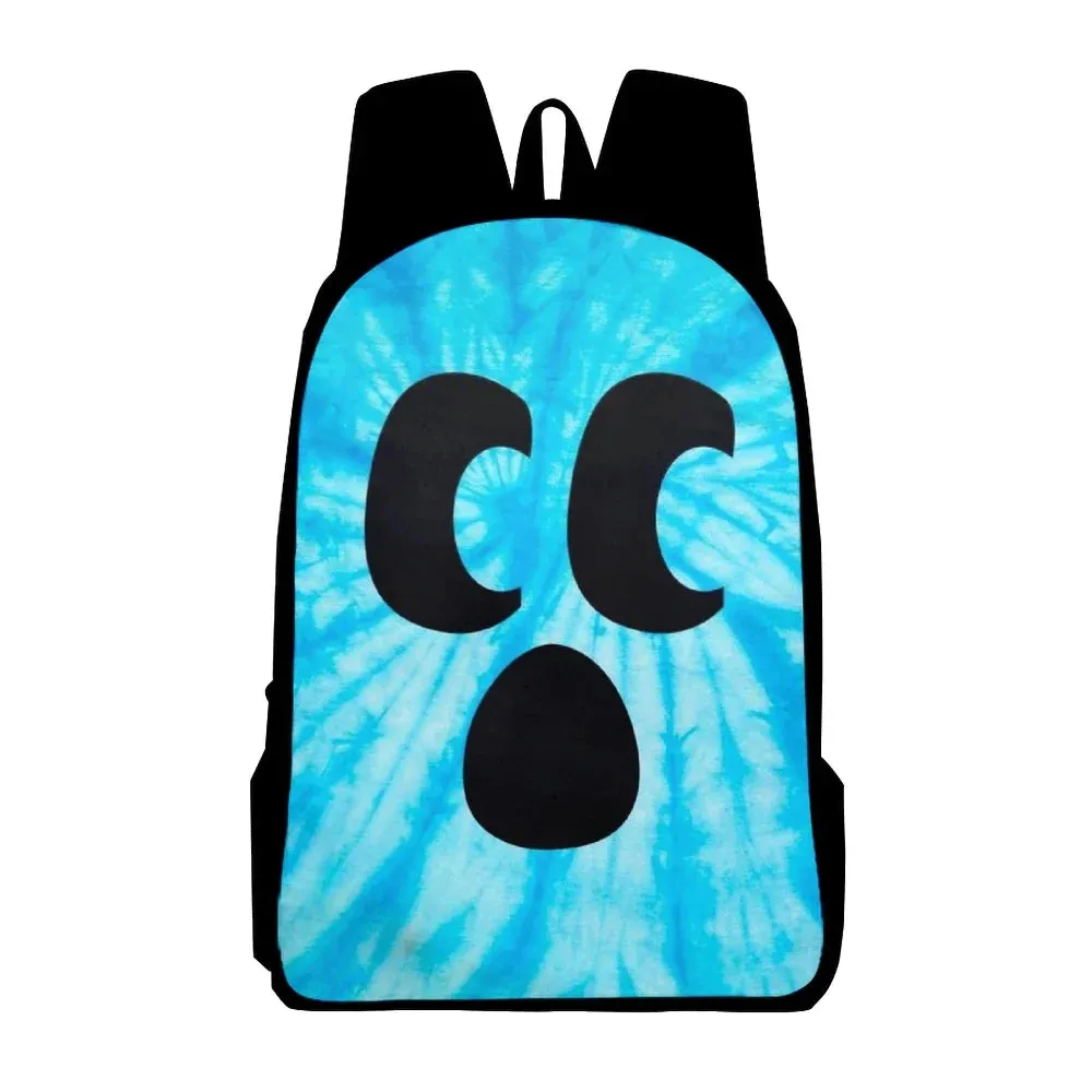Diamond Craftee Face Tie Dye Backpack for Girls Boys Travel Anime Backpacks for Teenage