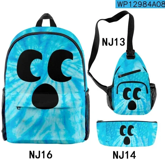 Diamond Craftee Face Tie Dye Backpack for Girls Boys Travel Anime Backpacks for Teenage