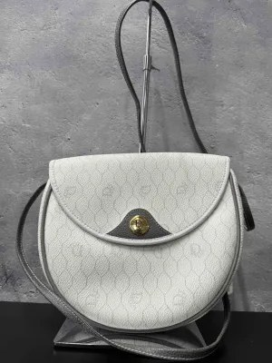 Dior Vintage Saddle Crossbody JZ10236800 in Ivory Leather