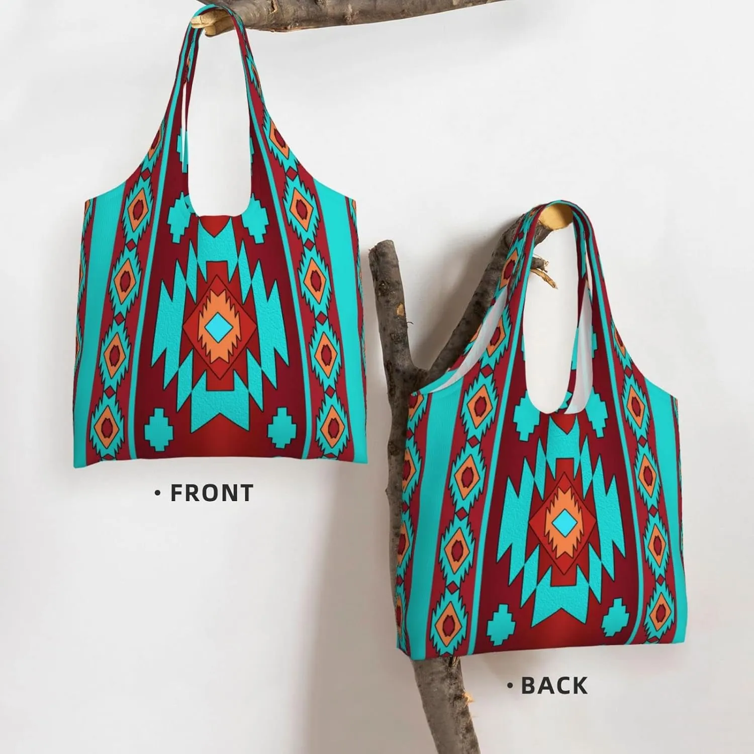 DKJlitter Fashion Canvas Tote Bag, Reusable Grocery Shopping Bag, Large capacity shopping bag Daily Utility Bag
