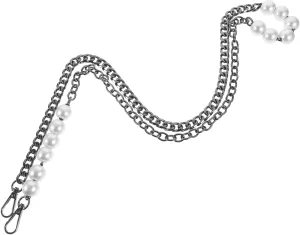 DOITOOL Bag Strap Extender Chain Pearl Chain Strap for Handbags Easy to Install Versatile Bag Extension for Stylish Look