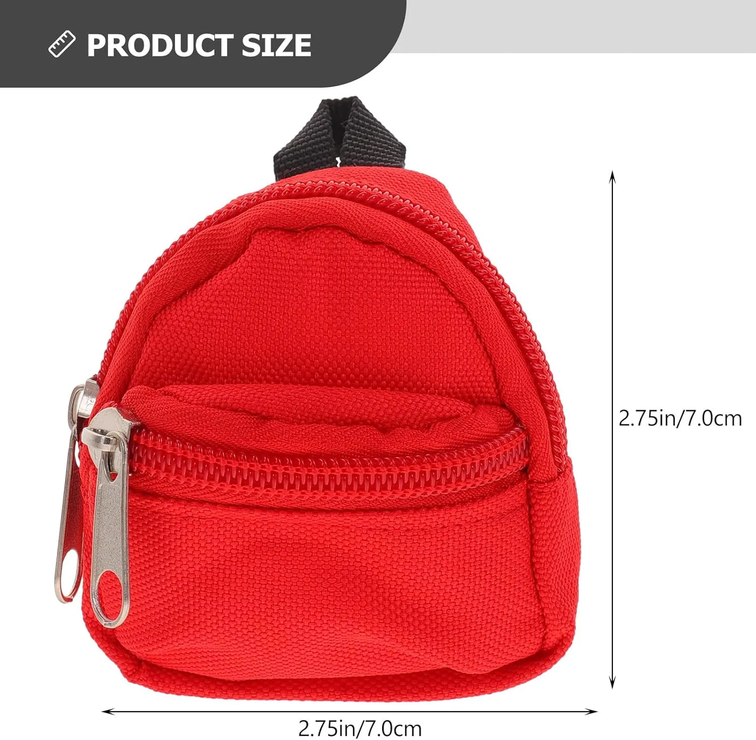 Doll Backpack Travel Daypack Traveling Accessories Backpacks for Mini House Decor Miniature Dolls Toys Dolly House Accessories Doll Costume Ornament Bag Polyester Red Baby Set
