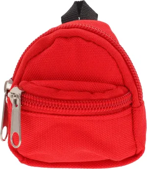 Doll Backpack Travel Daypack Traveling Accessories Backpacks for Mini House Decor Miniature Dolls Toys Dolly House Accessories Doll Costume Ornament Bag Polyester Red Baby Set