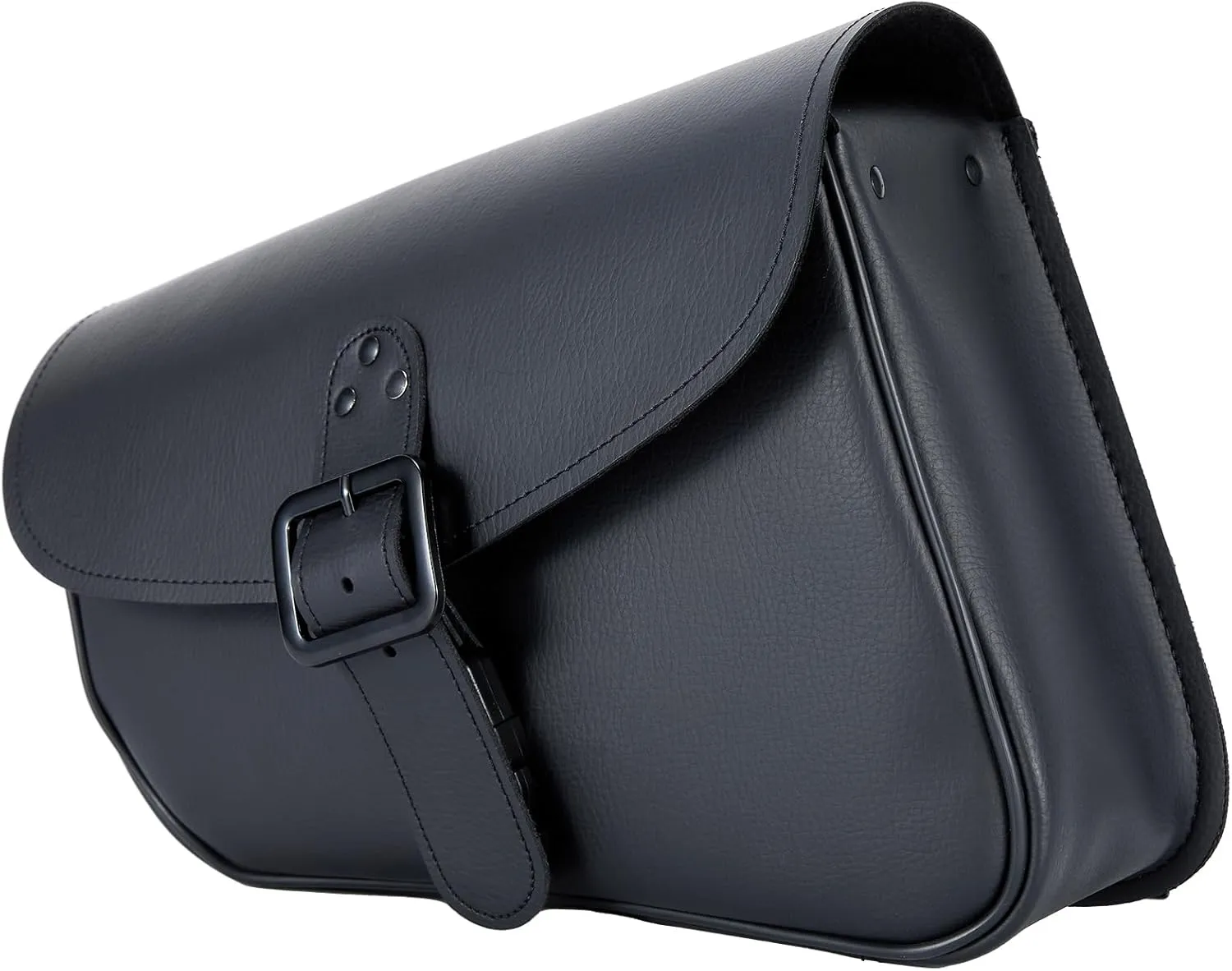Dream Apparel Motorcycle Swingarm Bag with Black Synthetic Leather, Swing Arm Bag Motorcycle Saddlebag Left Side Tool Bag Fit for Sportster Street Rebel 300 500 Dual Shock Models, An Adjustable Strap