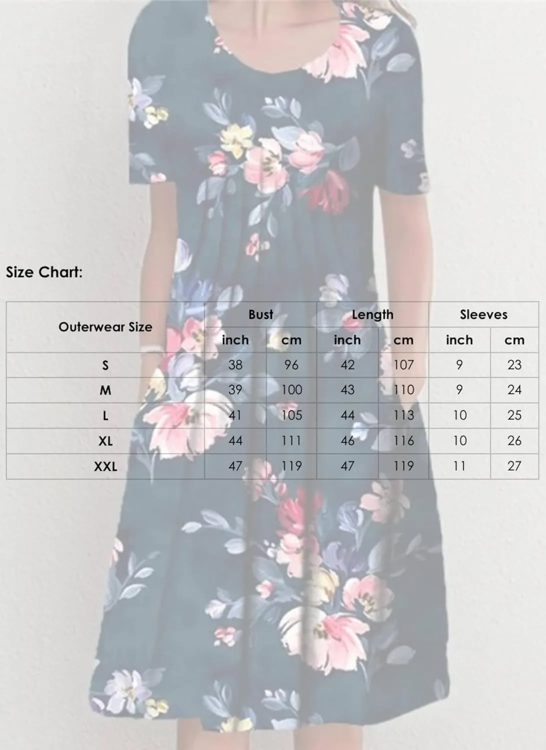 Dresses for Women Summer Classic Print Round Neck Short Sleeve Dress Leisure Shift Midi Dress Casual Dresses