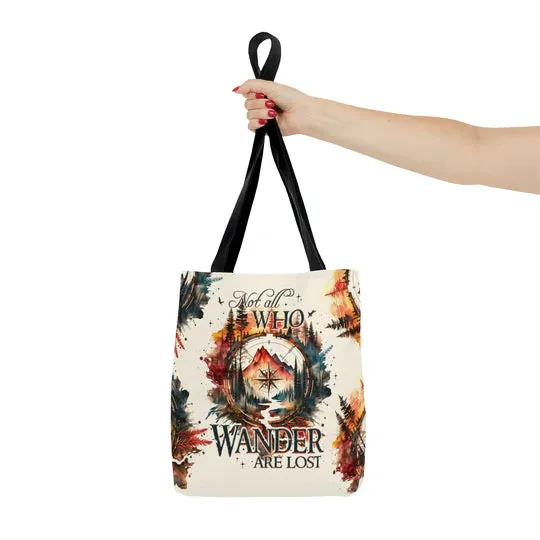 Durable Canvas Tote Bags - NOT ALL WHO WANDER ARE LOST - Lightweight &amp, High-Capacity Options by EBDR 01220524