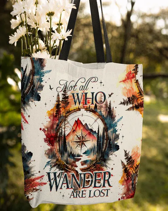 Durable Canvas Tote Bags - NOT ALL WHO WANDER ARE LOST - Lightweight &amp, High-Capacity Options by EBDR 01220524