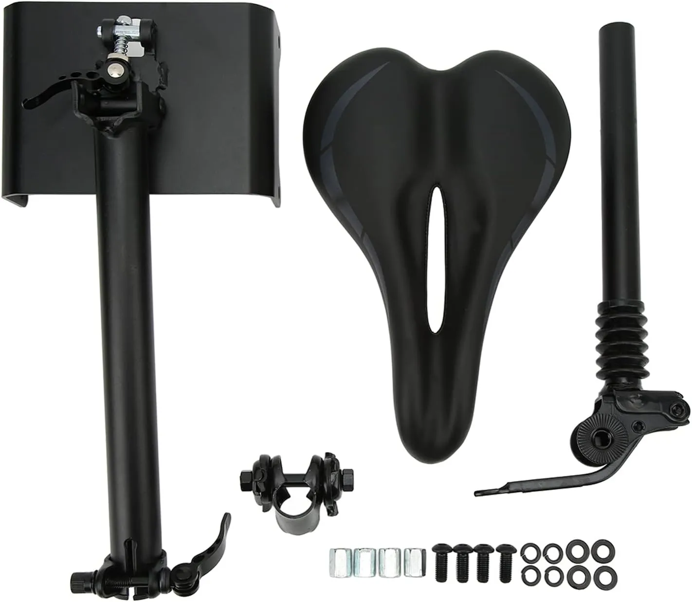 Electric Scooter Seat Saddle for Segway for Ninebot F20 F25 F30 F40, Adjustable Shock Absorbing Comfortable Electric Scooter Saddle Seat, Universal Folding Punch Saddle Seat