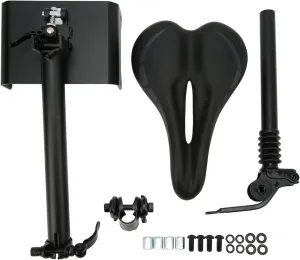 Electric Scooter Seat Saddle for Segway for Ninebot F20 F25 F30 F40, Adjustable Shock Absorbing Comfortable Electric Scooter Saddle Seat, Universal Folding Punch Saddle Seat