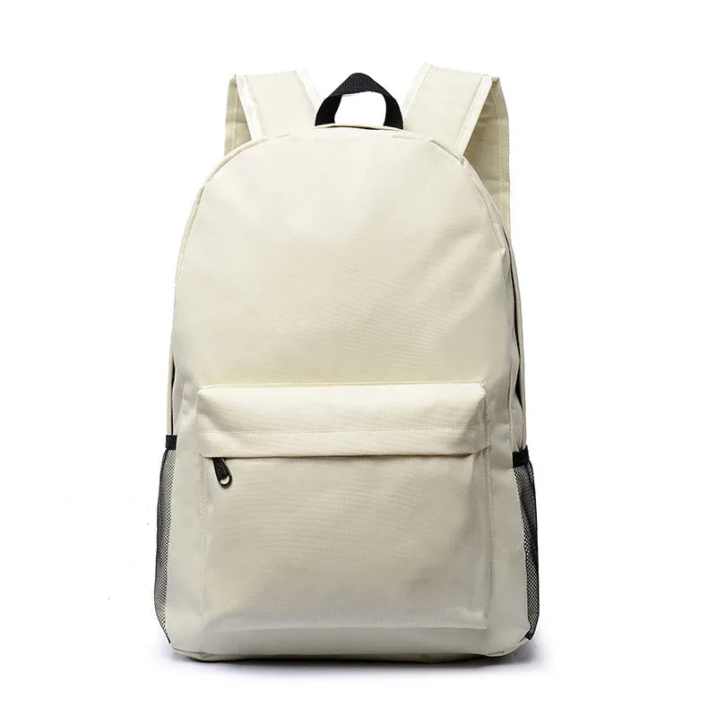 Elegant Slouchy Candy Color White Ditch Backpacks