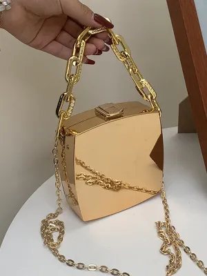 Elevate Your Style with the Original Creation Solid Color Chain Bag