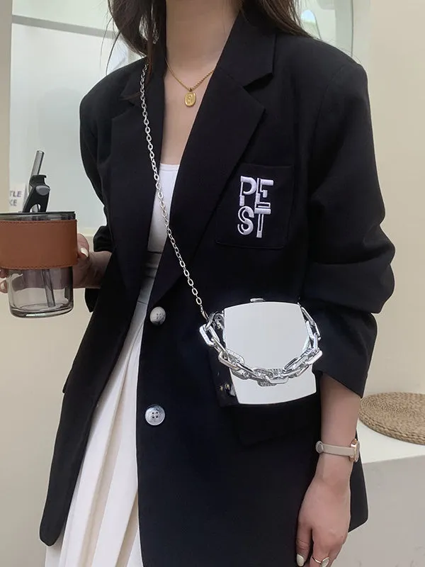 Elevate Your Style with the Original Creation Solid Color Chain Bag