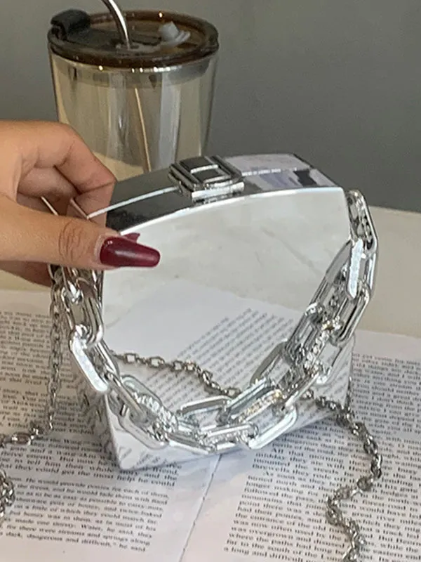Elevate Your Style with the Original Creation Solid Color Chain Bag