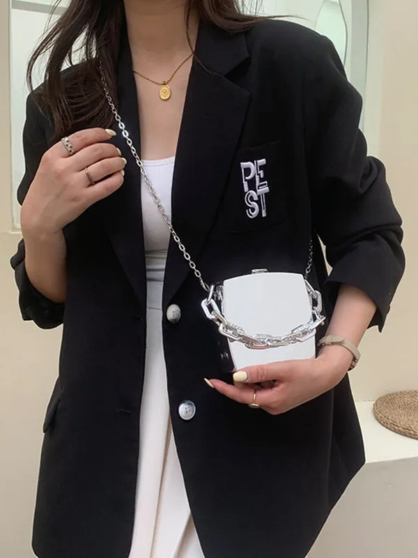 Elevate Your Style with the Original Creation Solid Color Chain Bag