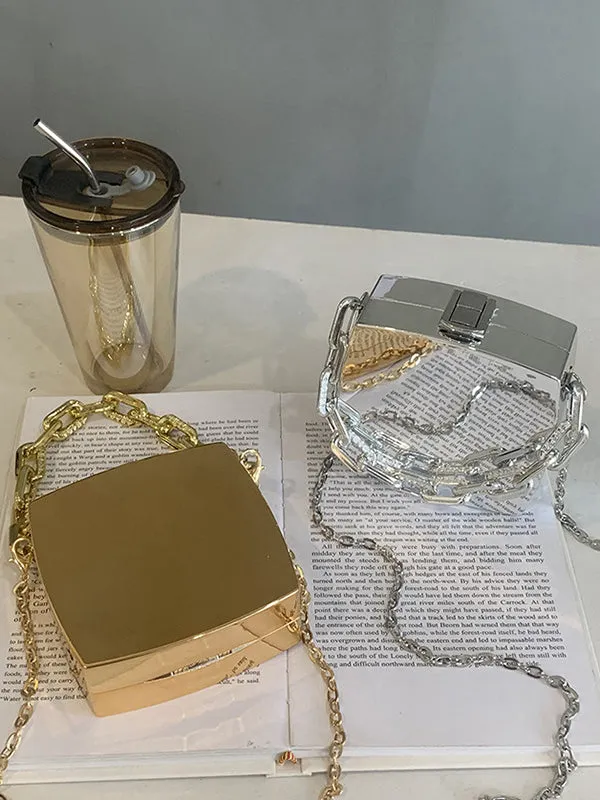 Elevate Your Style with the Original Creation Solid Color Chain Bag