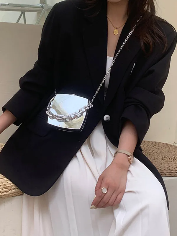 Elevate Your Style with the Original Creation Solid Color Chain Bag