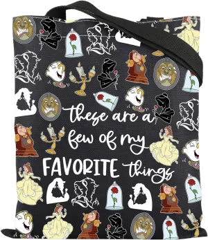 ENSIANTH Beauty Inspired Shoulder Bag Belle Princess Lover - Fairy Tales - A Tale as Old as Time-Family Trip -Beast Tote Bag