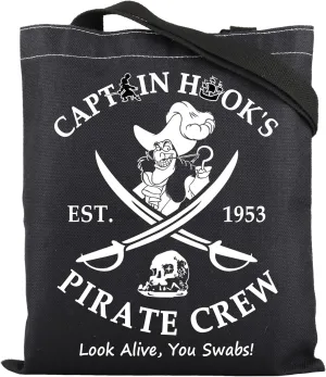 ENSIANTH Captain Pirate Crew Tote Bag Kingdom Trip -Villain Gang Shoulder Bag Cruise Vacation Gift