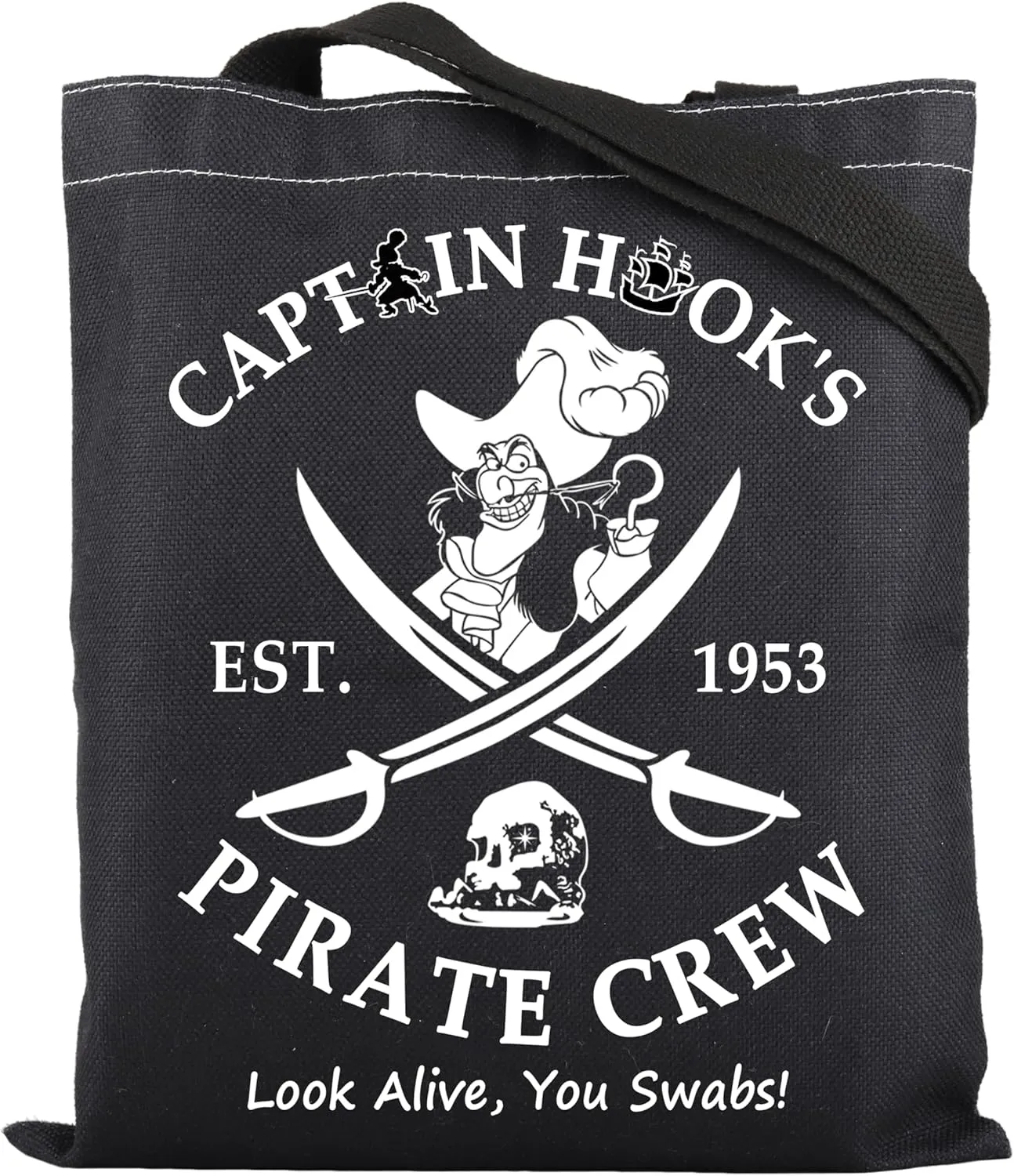ENSIANTH Captain Pirate Crew Tote Bag Kingdom Trip -Villain Gang Shoulder Bag Cruise Vacation Gift