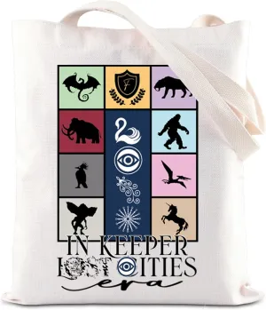 ENSIANTH KOTLC Inspired Gift Foxfire Academy Tote Bag Bookish Handbag Black Swan Gift KOTLC Bookworm Bag