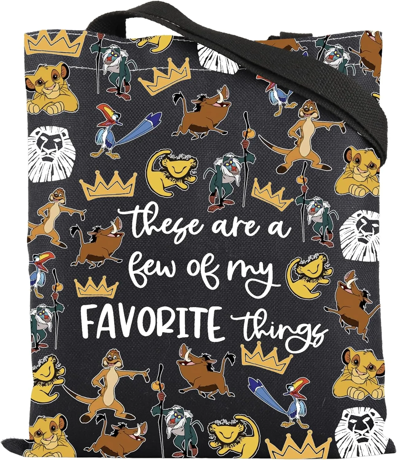 ENSIANTH The Lion Inspire Gift Lion lover Tote Bag Animal Kingdom Gift Cartoon Fans Handbag Animal King Movie Merch