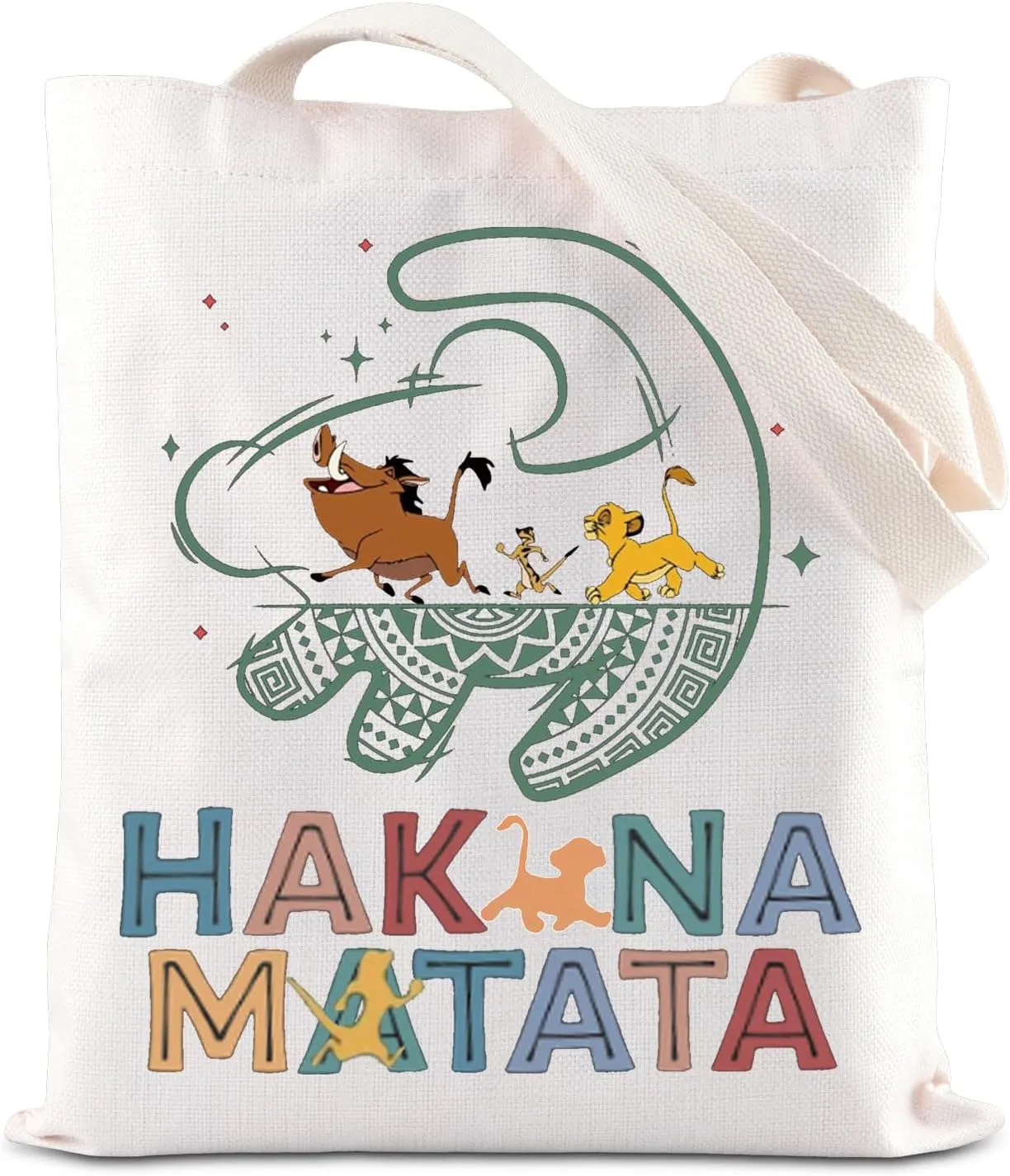 ENSIANTH The Lion Inspire Gift Lion lover Tote Bag Animal Kingdom Gift Cartoon Fans Handbag Animal King Movie Merch