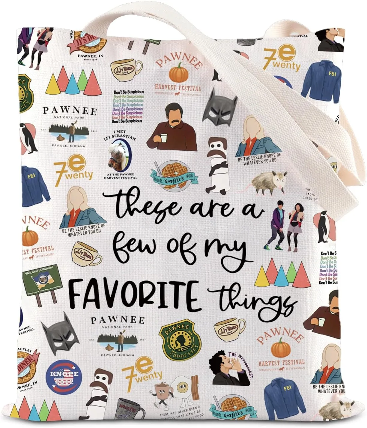 ENSIANTH TV Show Inspired Handbag Pawnee Goddesses Fans Tote Bag Pawnee Gift Pawnee National Park Gift