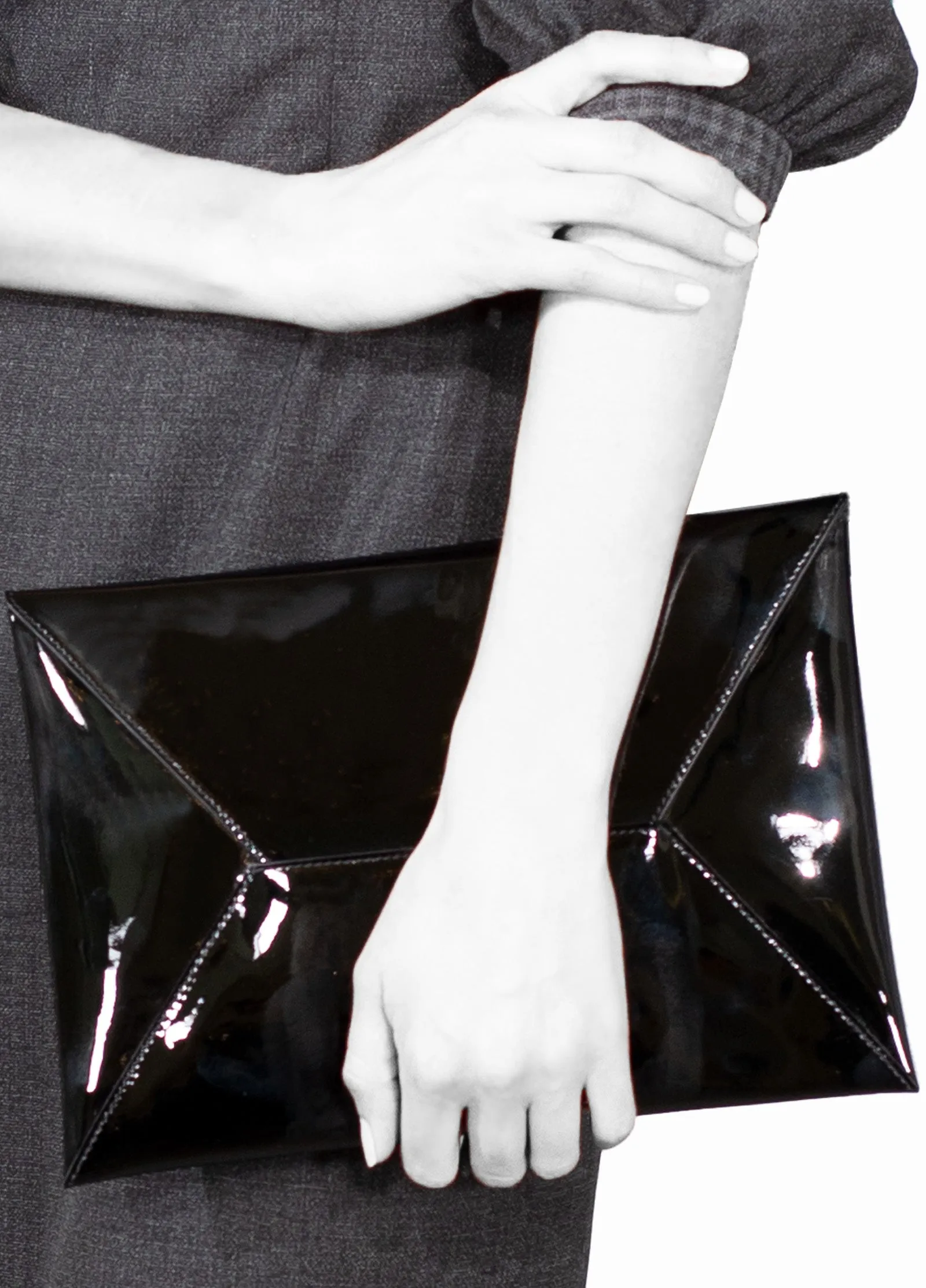 Envelope Leather Clutch Bag