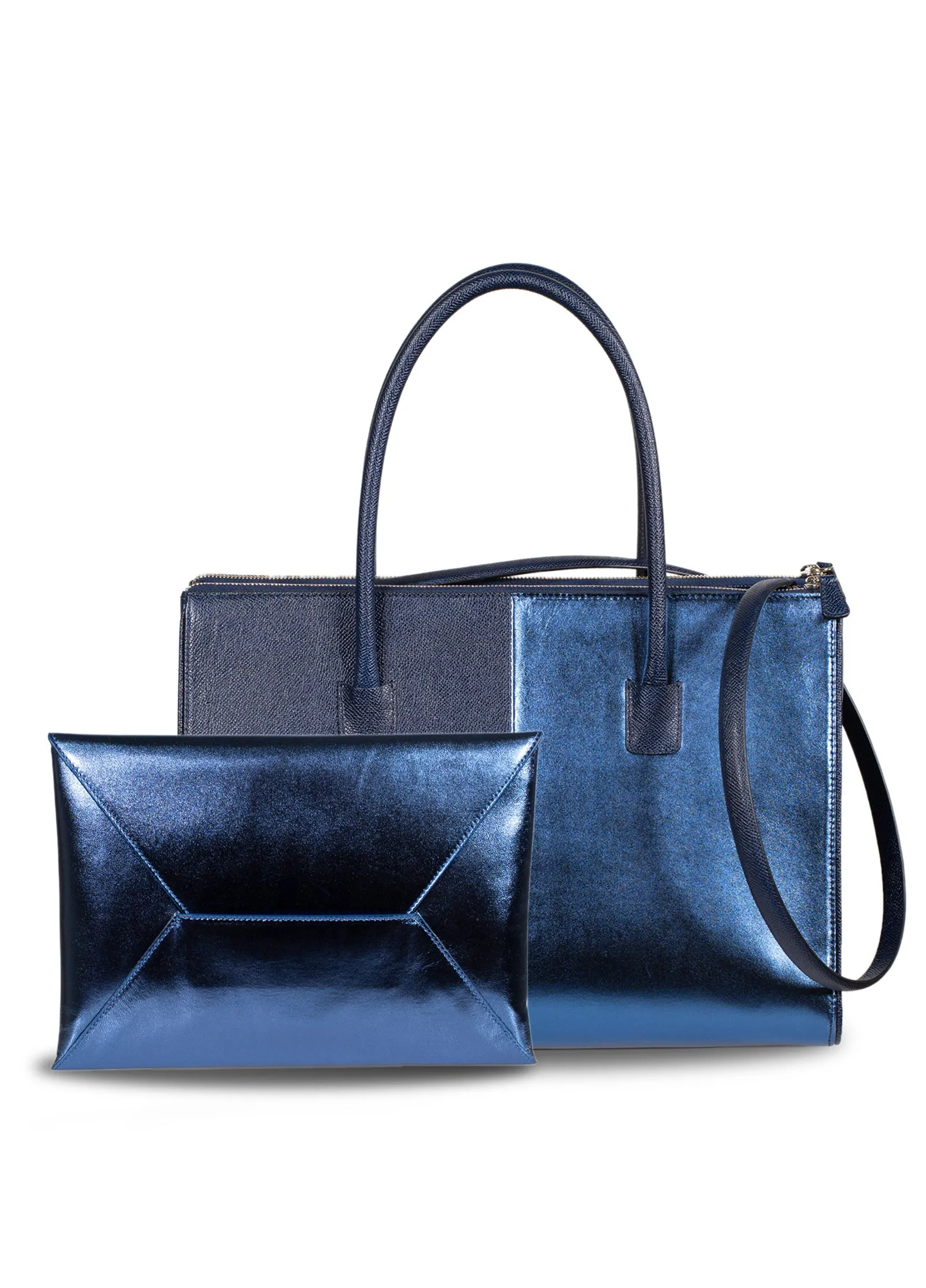 Envelope Leather Clutch Bag