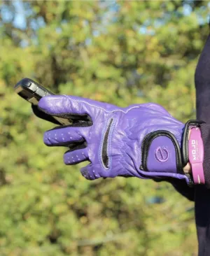 eQUEST GripPro Leather Touchscreen Horse Riding Gloves