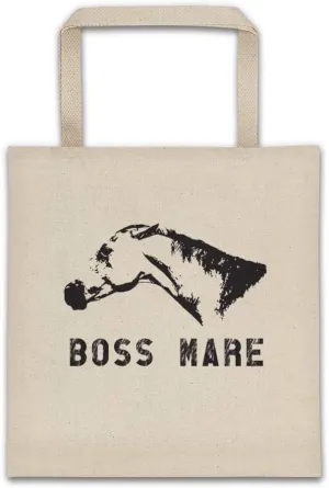 Equestrian Creations The Boss Mare Canvas Tote Bag Horse Gift