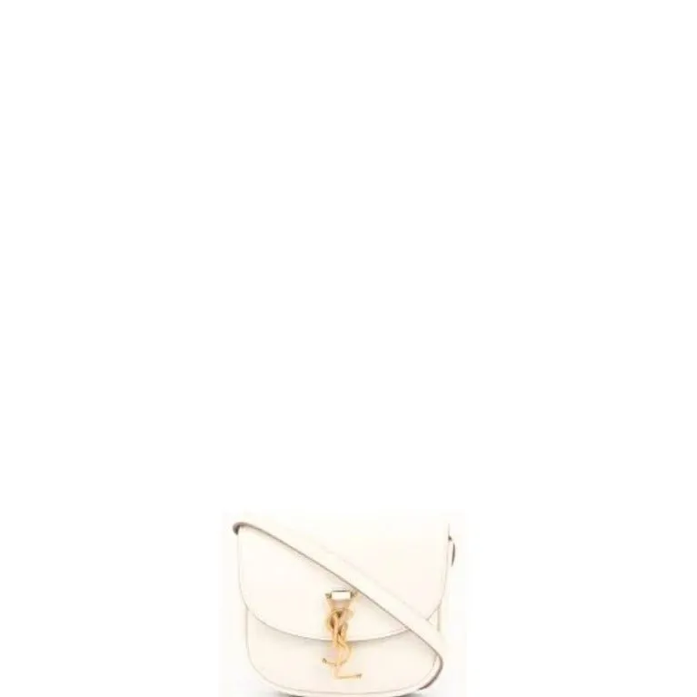 ESMEE - Kaia Small Saddle Bag White