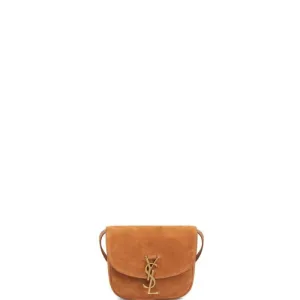 ESMEE - Kaia Small Suede Saddle Bag Camel
