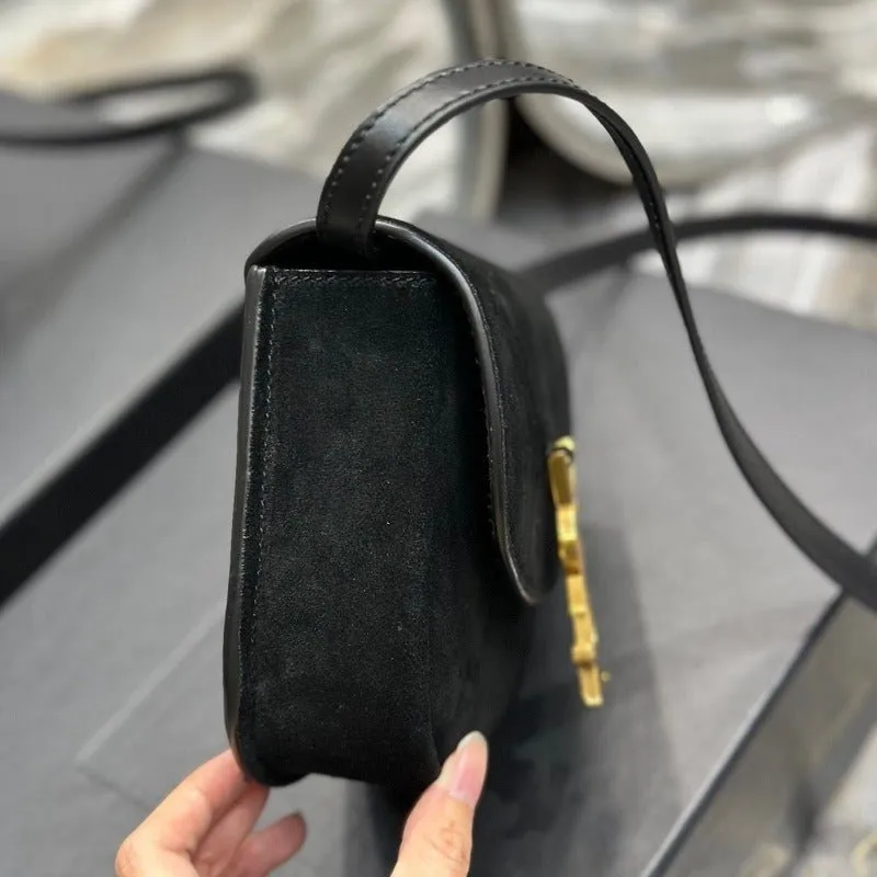 ESMEE - Kaia Small Suede Saddle Bag