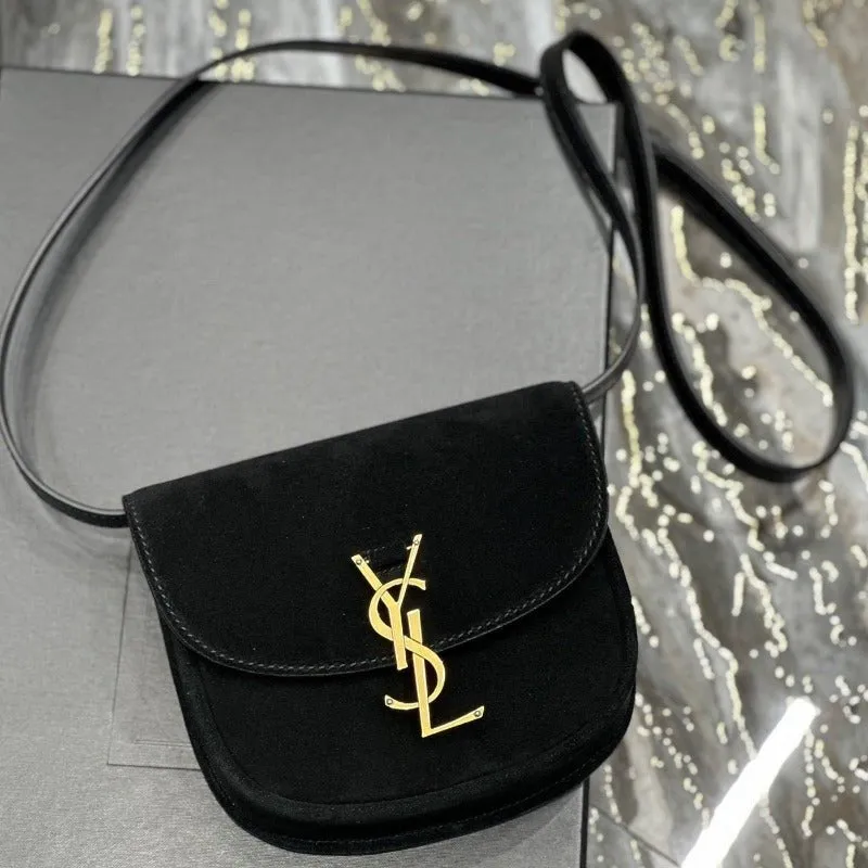 ESMEE - Kaia Small Suede Saddle Bag