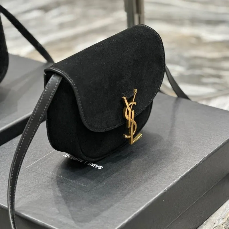 ESMEE - Kaia Small Suede Saddle Bag