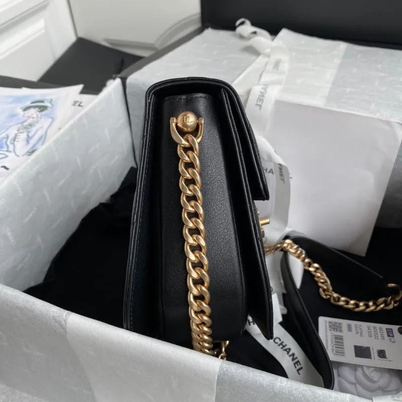 ESMEE - Round Messanger Chain Bag Black