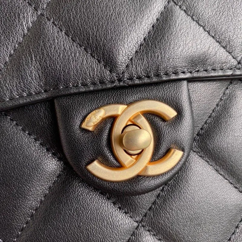 ESMEE - Round Messanger Chain Bag Black